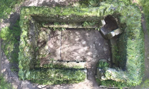 Digital model of Madron Baptistry from above