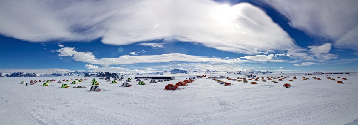Union Glacier Camp panorama