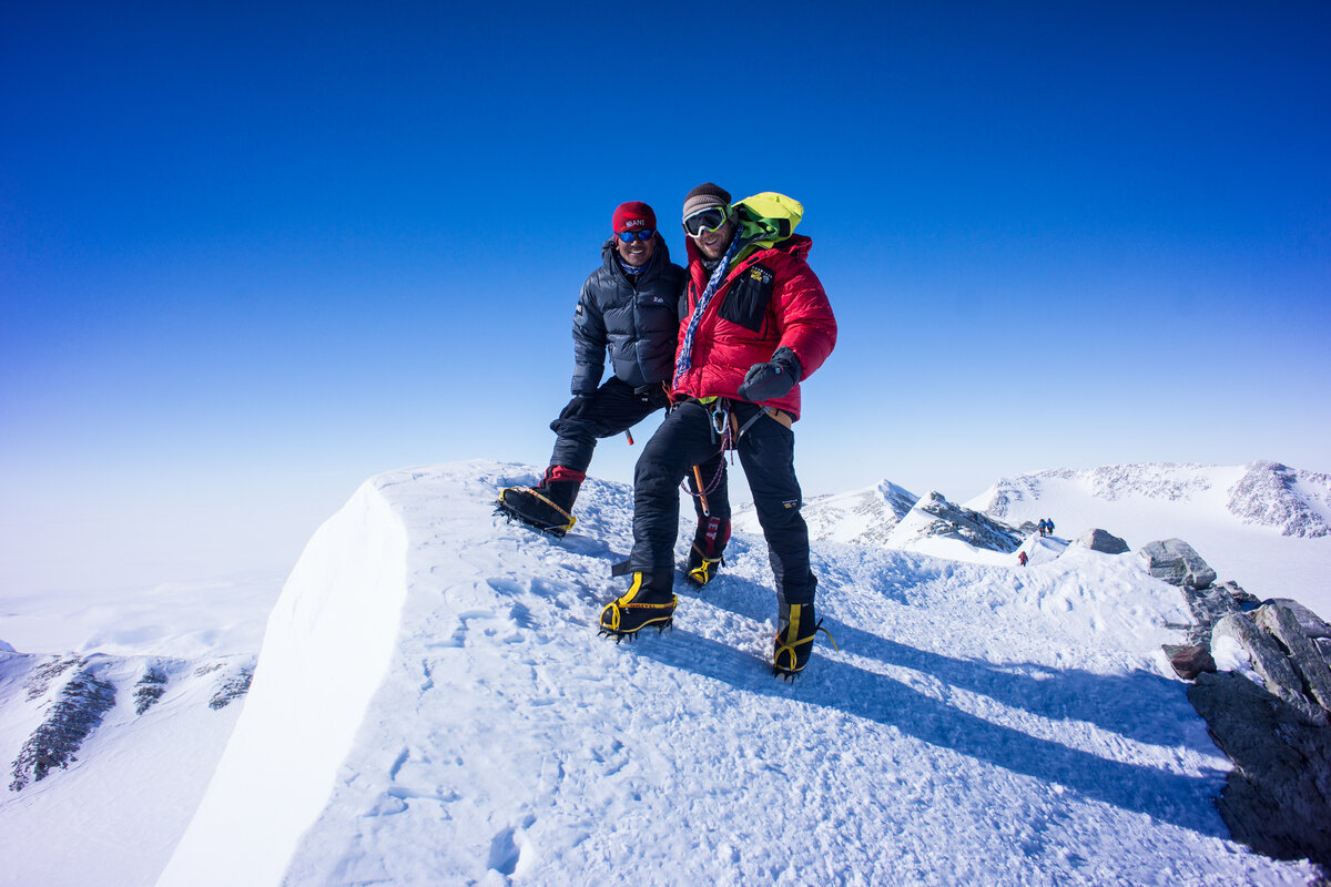ALE guides on the summit of Mount Vinson